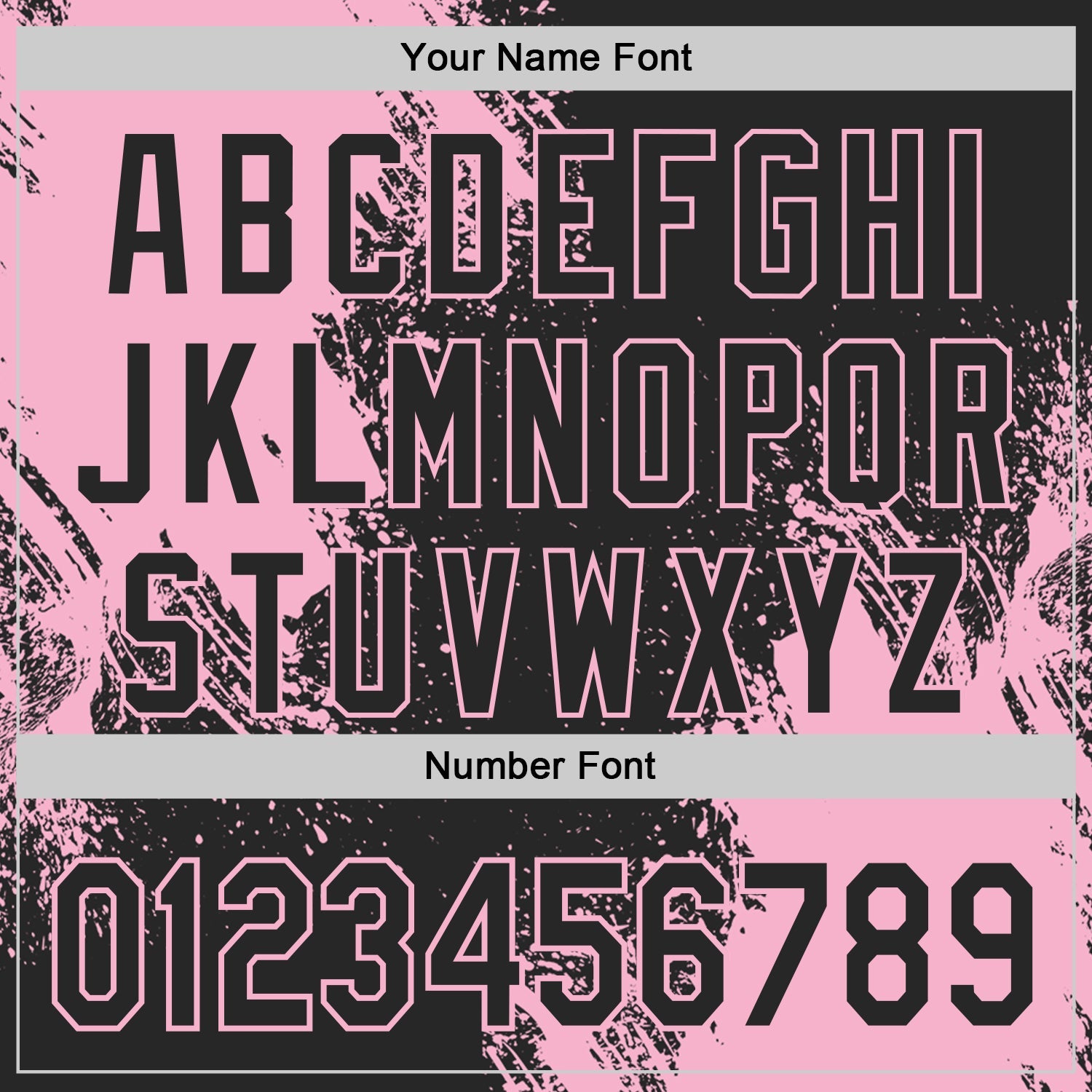 Custom Black-Light Pink Abstract Brush Stroke Authentic Baseball Jersey view 5