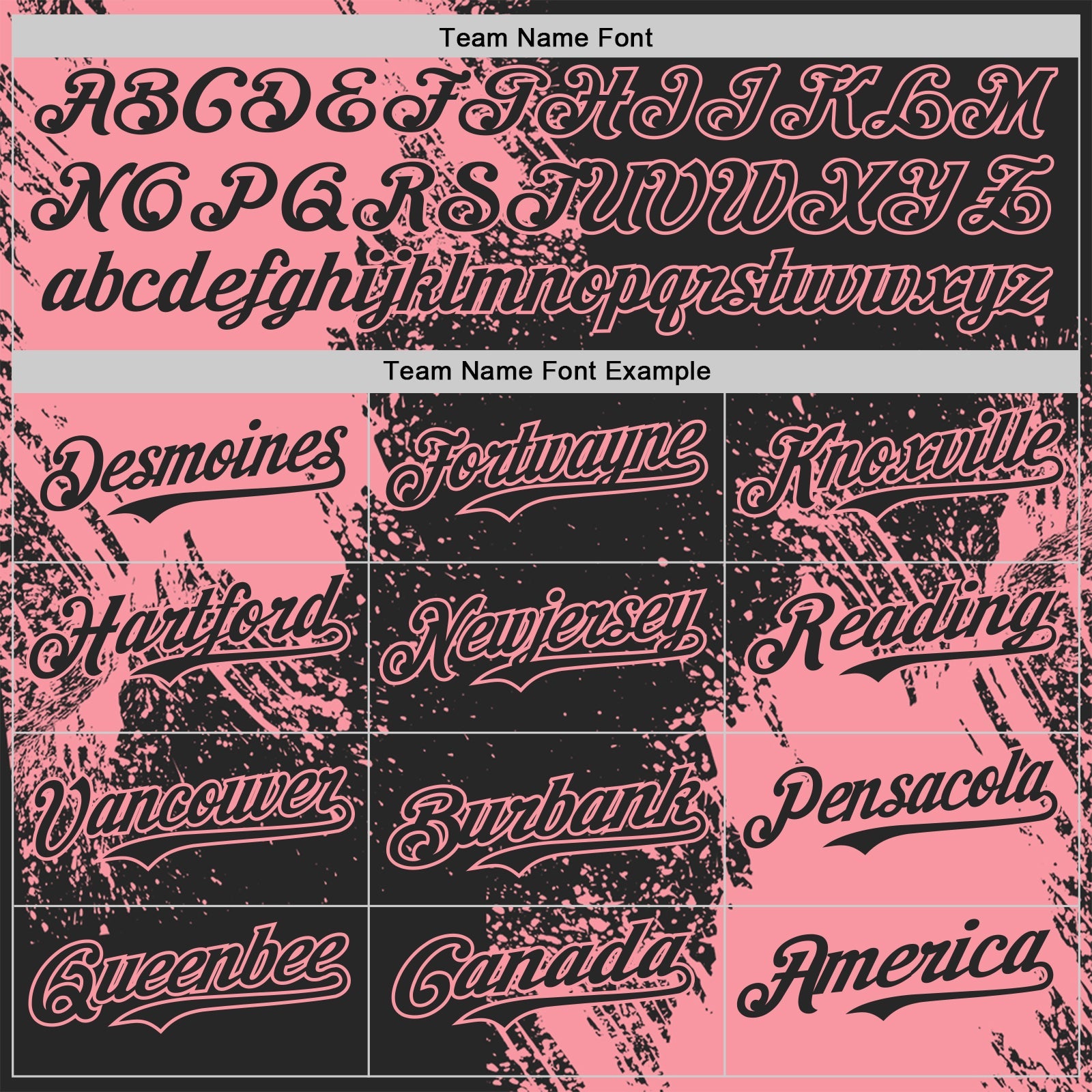 Custom Black-Medium Pink Abstract Brush Stroke Authentic Baseball Jersey view 4