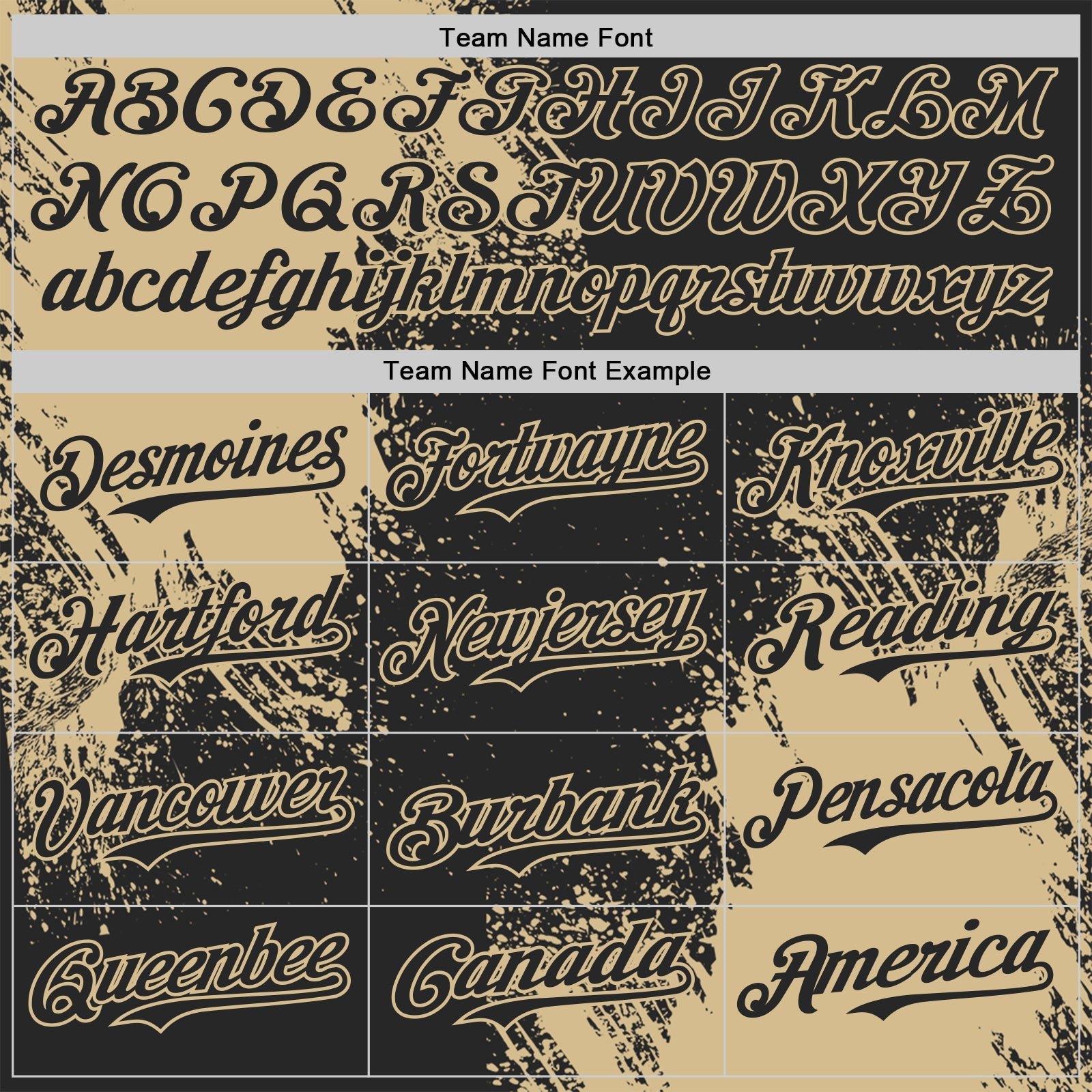 Custom Black-Vegas Gold Abstract Brush Stroke Authentic Baseball Jersey view 4