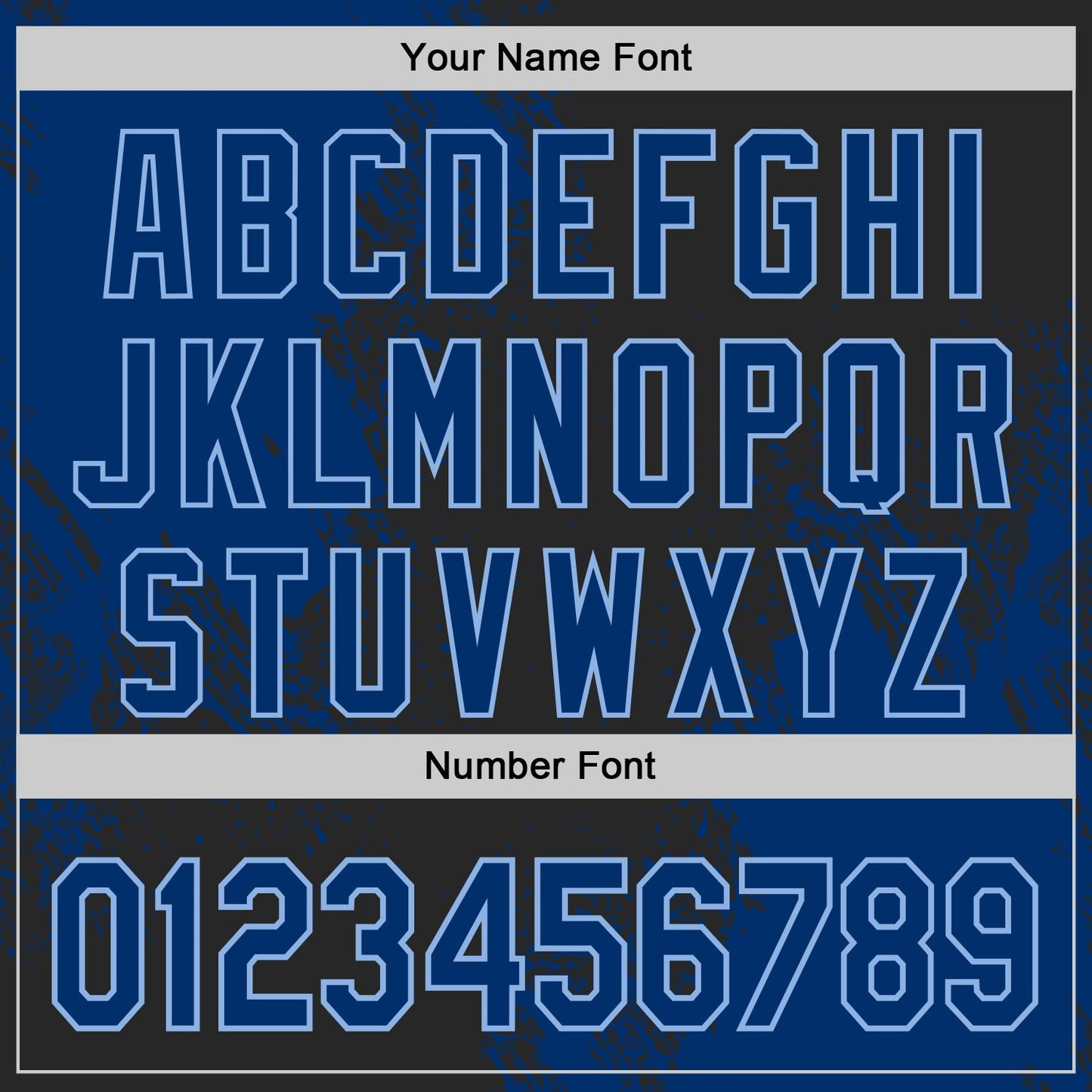 Custom Black US Navy Blue-Light Blue Abstract Brush Stroke Authentic Baseball Jersey view 5