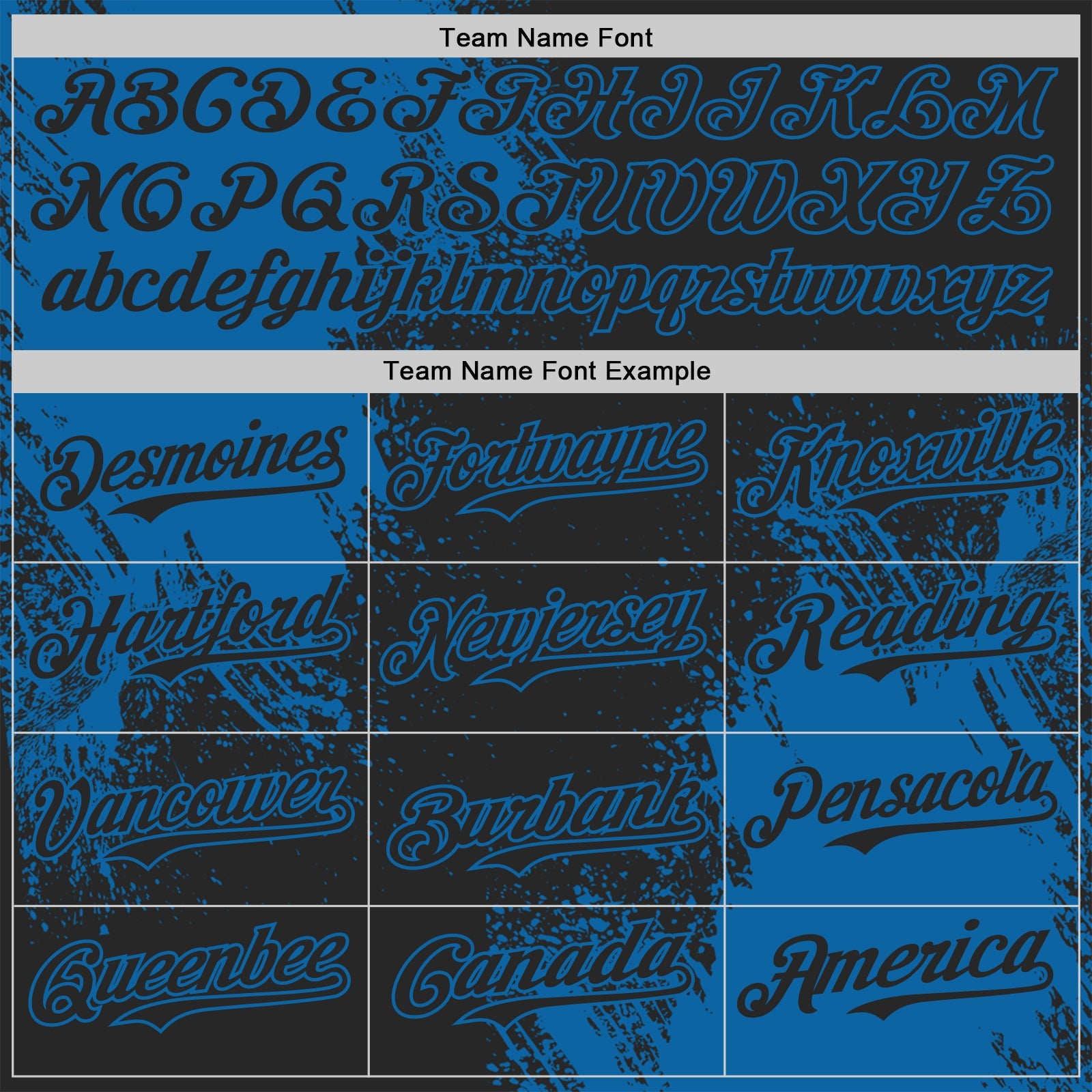 Custom Black-Blue Abstract Brush Stroke Authentic Baseball Jersey view 4