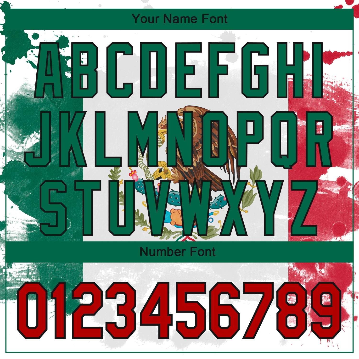 Custom White Red Kelly Green-Black 3D Mexican Flag Authentic Baseball Jersey view 5