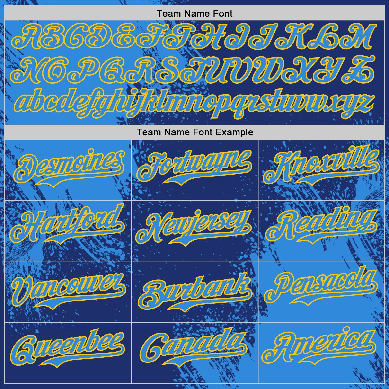 Custom Royal Electric Blue-Yellow Abstract Brush Stroke Authentic Baseball Jersey view 4