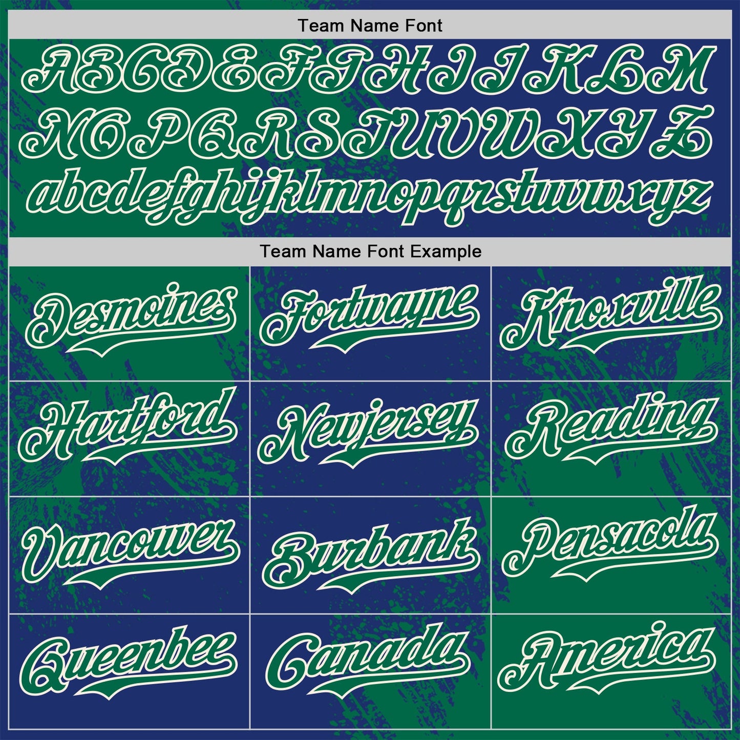 Custom Royal Kelly Green-Cream Abstract Brush Stroke Authentic Baseball Jersey view 4