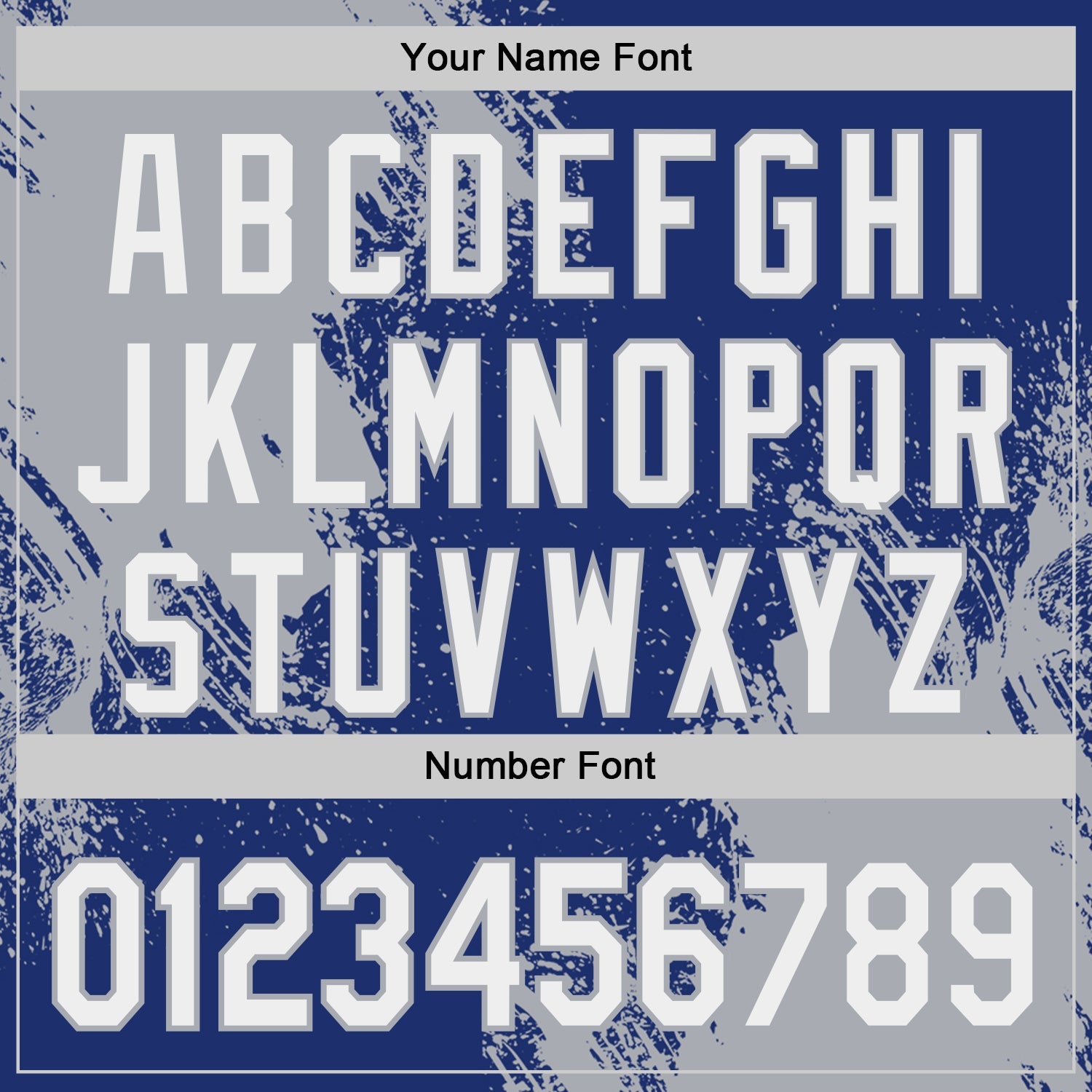 Custom Royal White-Gray Abstract Brush Stroke Authentic Baseball Jersey view 5