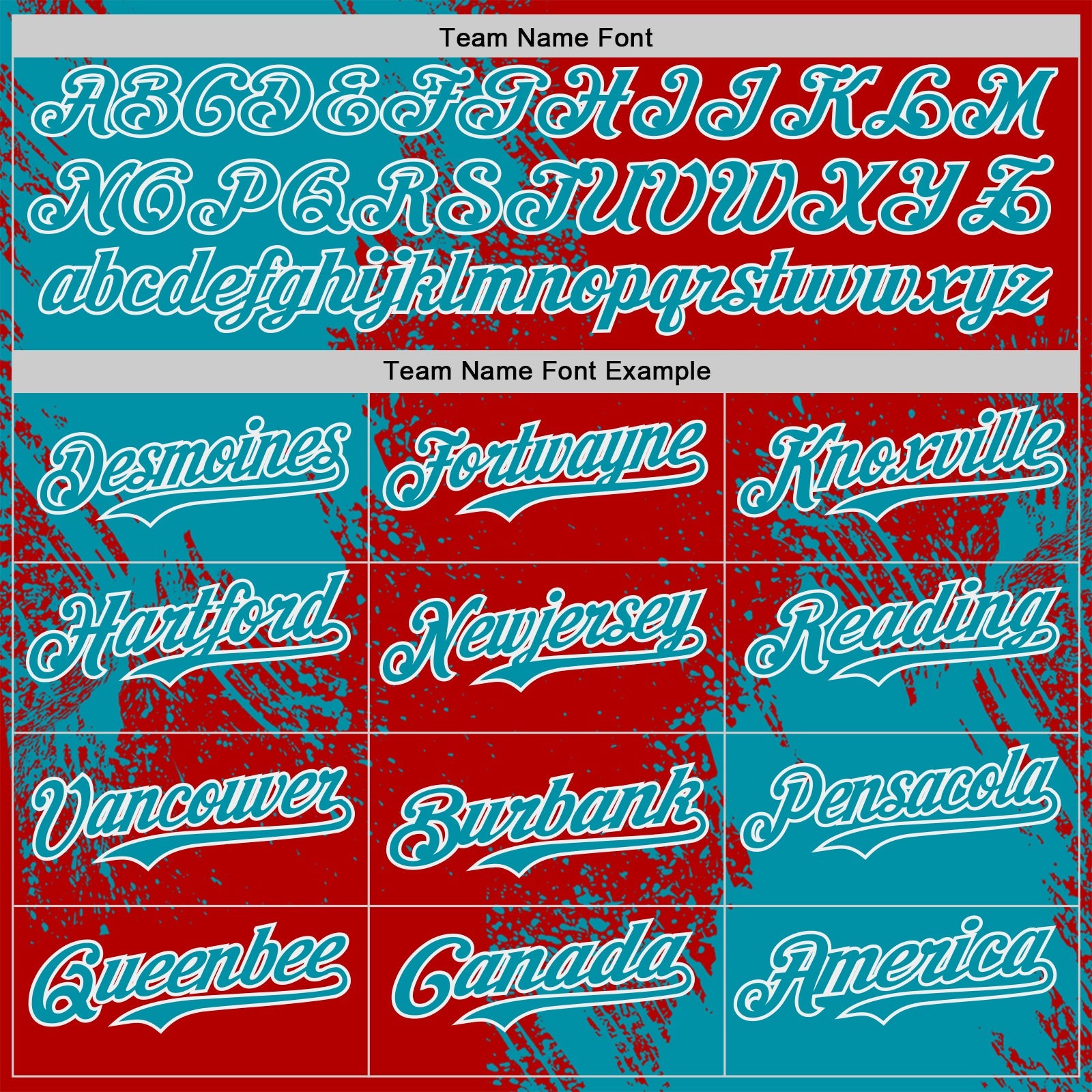 Custom Red Teal-White Abstract Brush Stroke Authentic Baseball Jersey view 4