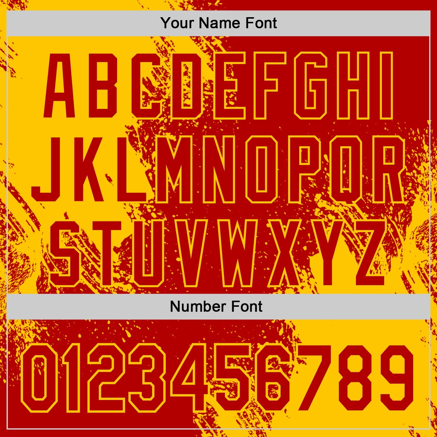Custom Red-Yellow Abstract Brush Stroke Authentic Baseball Jersey view 5