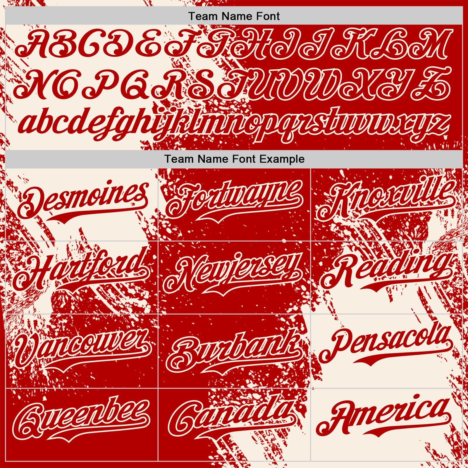 Custom Red-Cream Abstract Brush Stroke Authentic Baseball Jersey view 4