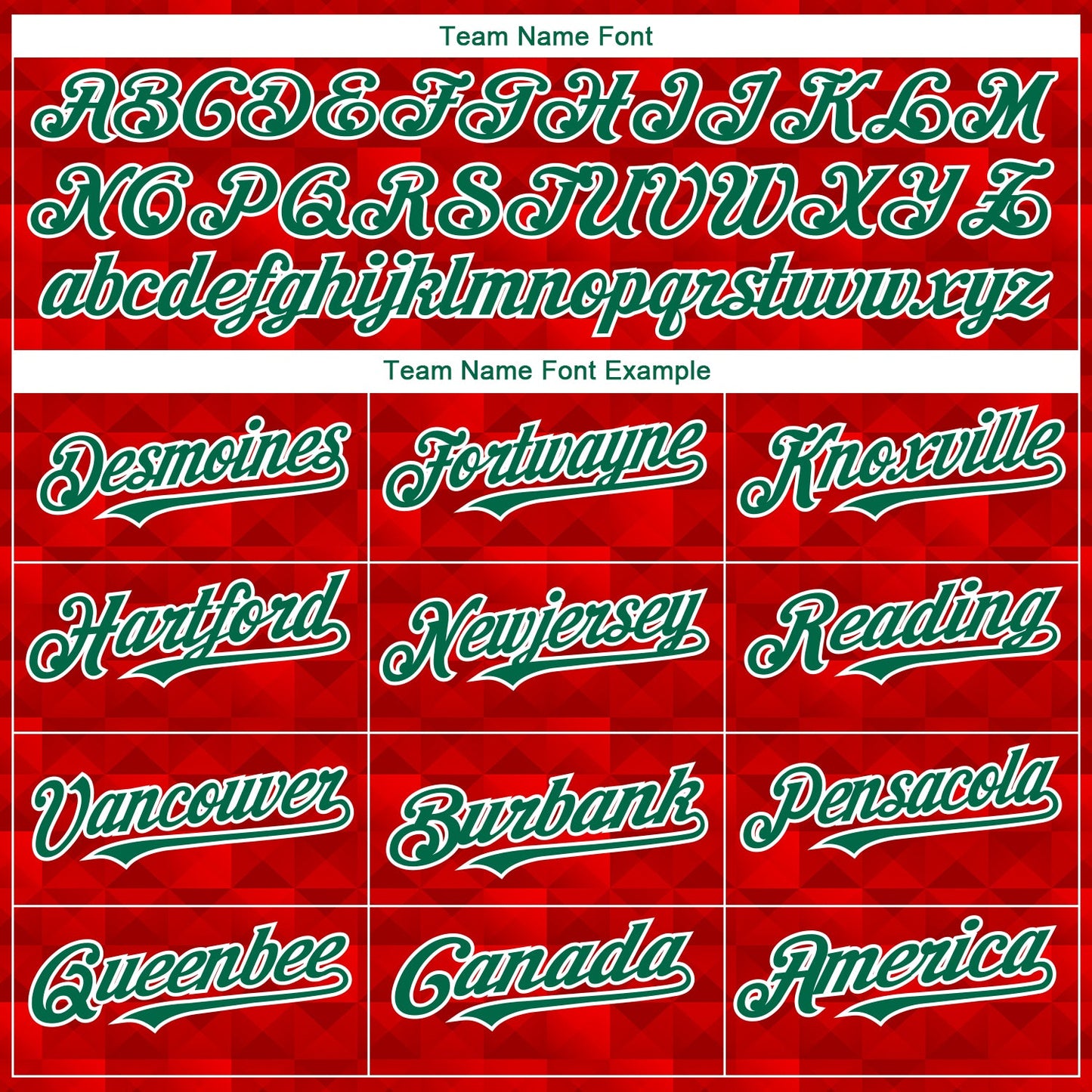Custom Red Kelly Green-White 3D Mexico Authentic Baseball Jersey view 4