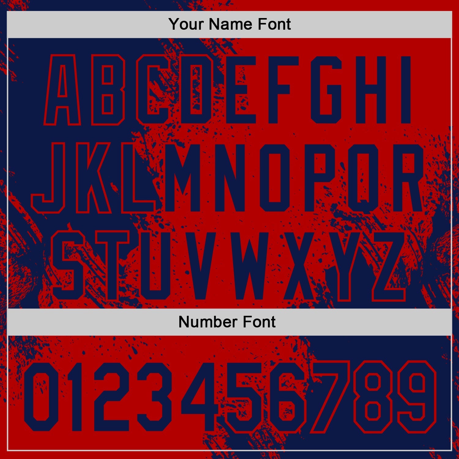 Custom Red-Navy Abstract Brush Stroke Authentic Baseball Jersey view 5