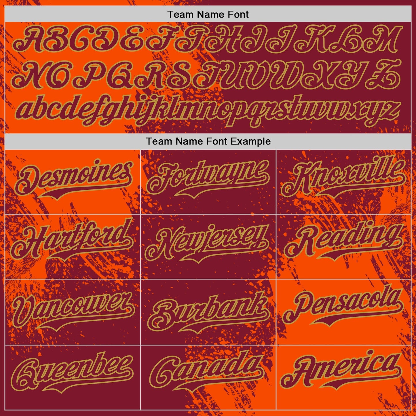 Custom Crimson Orange-Old Gold Abstract Brush Stroke Authentic Baseball Jersey view 4