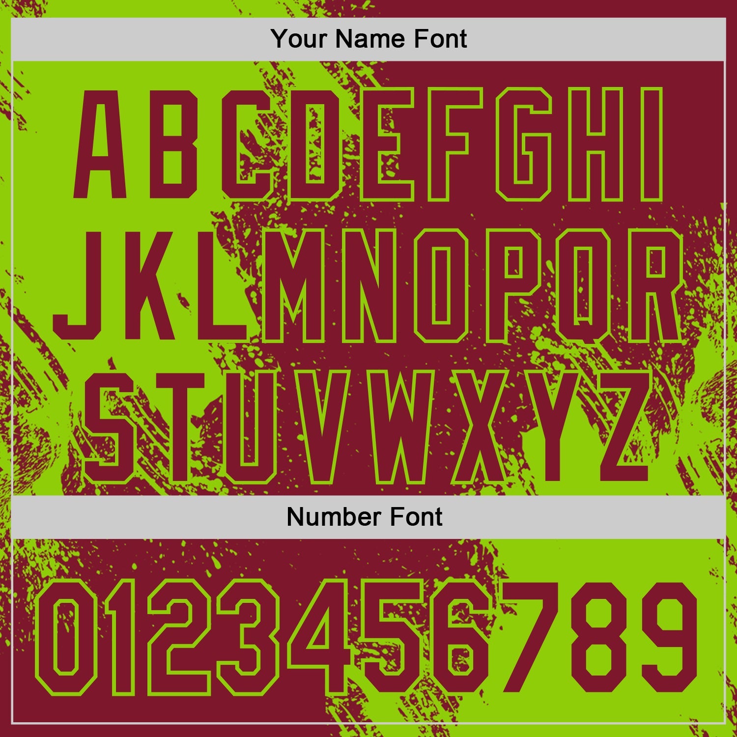 Custom Crimson-Neon Green Abstract Brush Stroke Authentic Baseball Jersey view 5