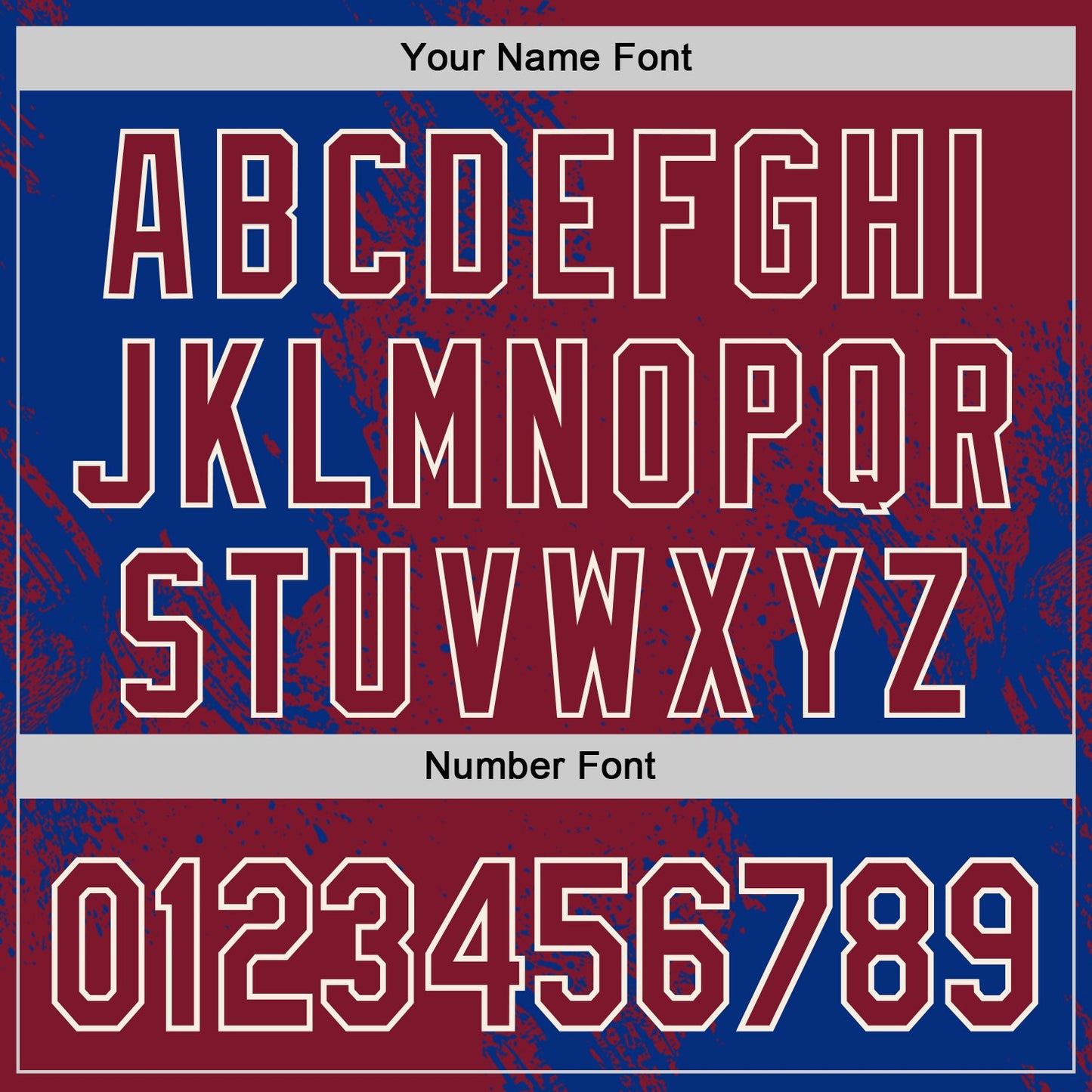 Custom Crimson Royal-Cream Abstract Brush Stroke Authentic Baseball Jersey view 5