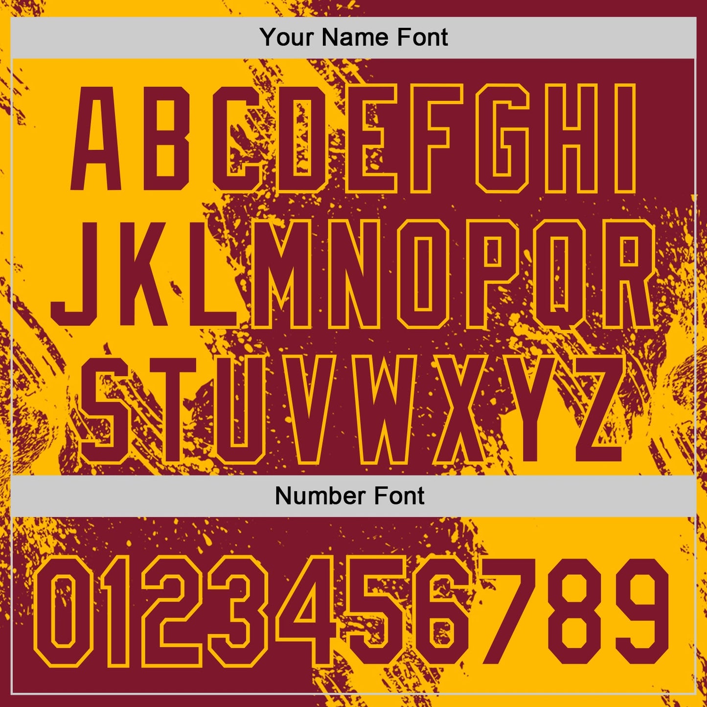 Custom Crimson-Gold Abstract Brush Stroke Authentic Baseball Jersey view 5