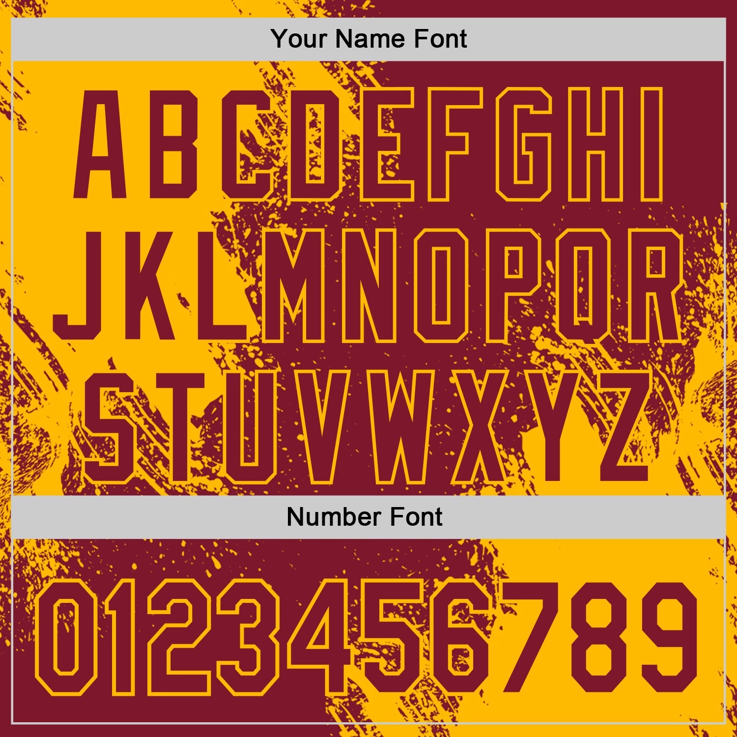 Custom Crimson-Gold Abstract Brush Stroke Authentic Baseball Jersey view 5