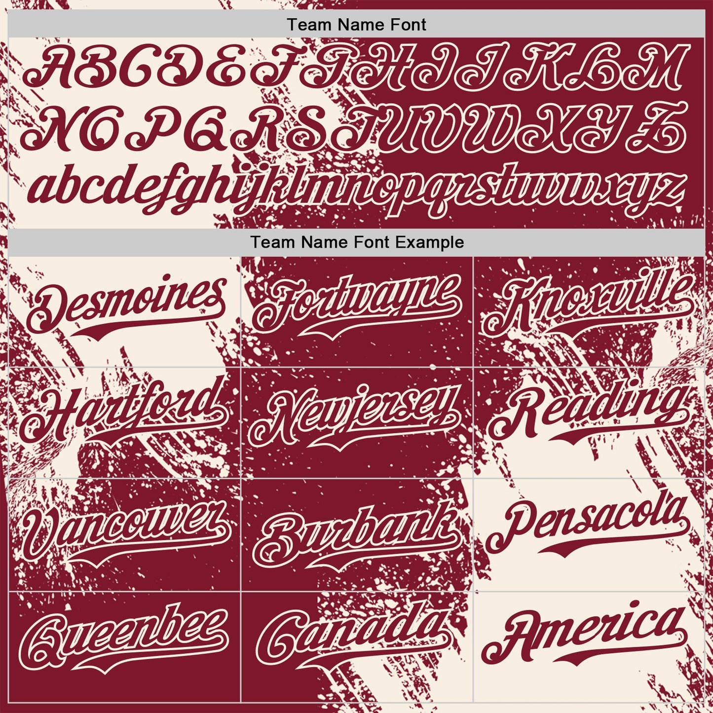 Custom Crimson-Cream Abstract Brush Stroke Authentic Baseball Jersey view 4
