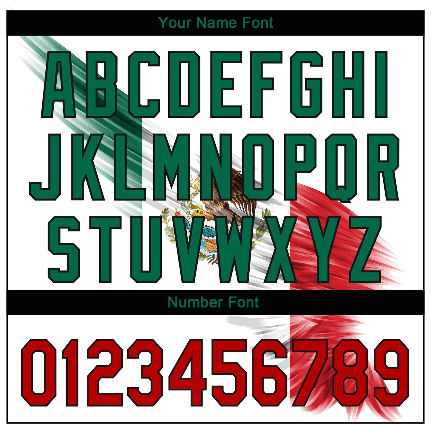 Custom White Red Kelly Green-Black 3D The Abstract Wing With Mexican Flag Authentic Baseball Jersey view 5