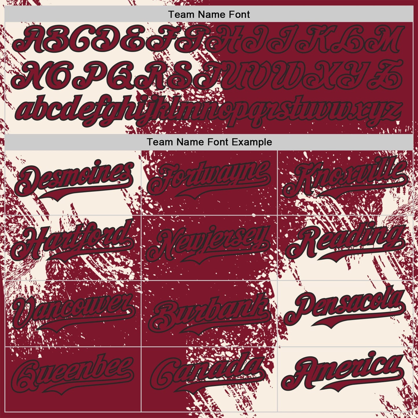 Custom Crimson Cream-Black Abstract Brush Stroke Authentic Baseball Jersey view 4