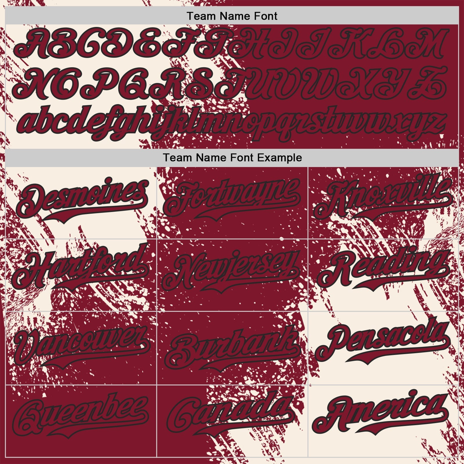 Custom Crimson Cream-Black Abstract Brush Stroke Authentic Baseball Jersey view 4