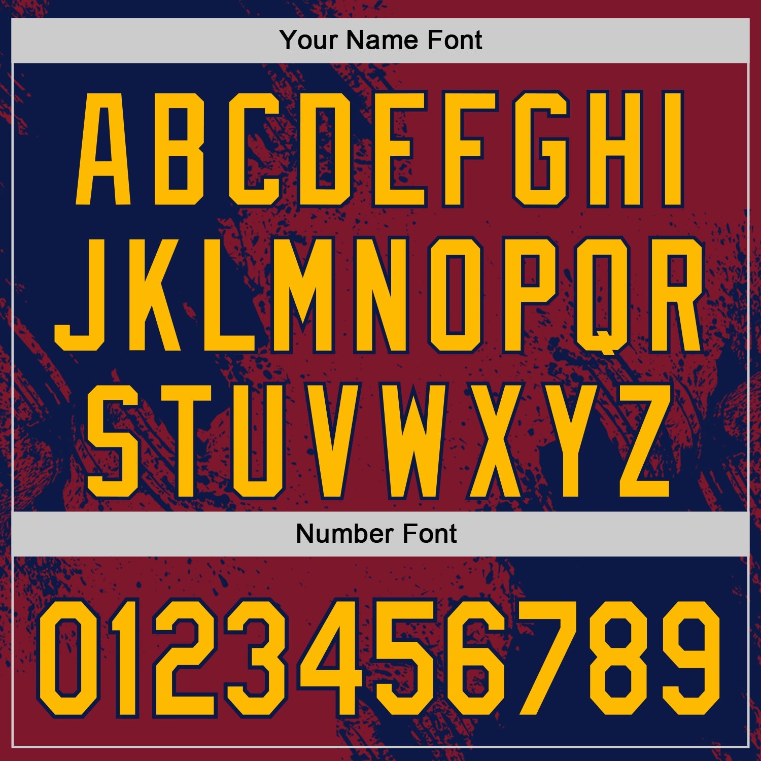 Custom Crimson Gold-Navy Abstract Brush Stroke Authentic Baseball Jersey view 5