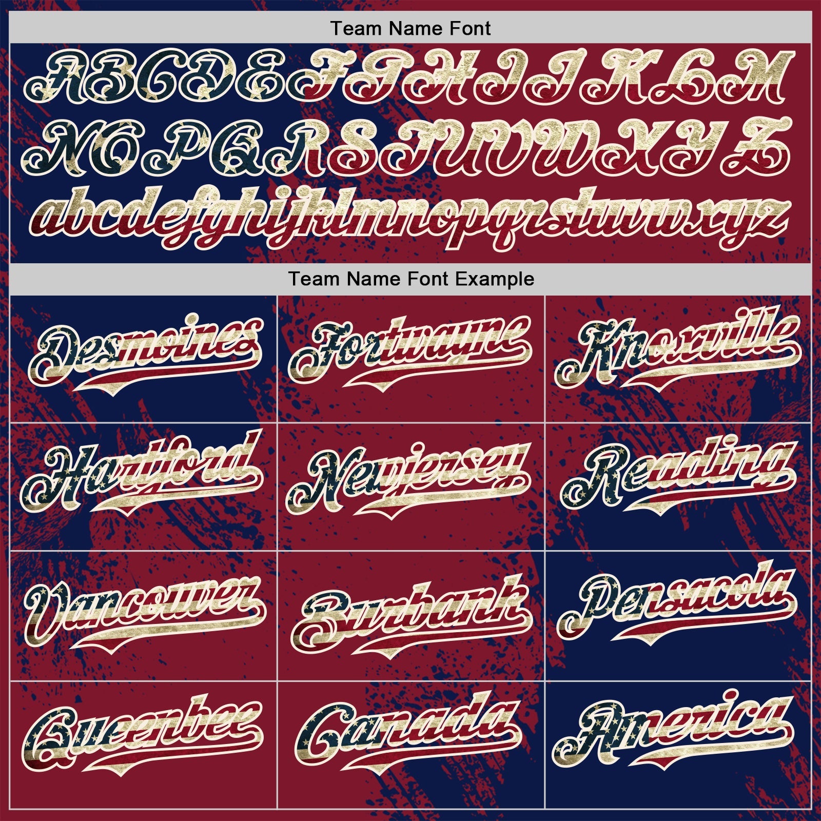 Custom Crimson Vintage USA Flag Navy-Cream Abstract Brush Stroke Authentic Baseball Jersey view 4
