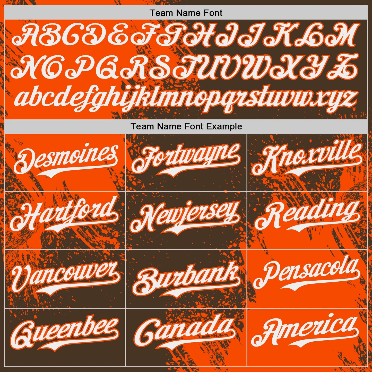 Custom Brown White-Orange Abstract Brush Stroke Authentic Baseball Jersey view 4