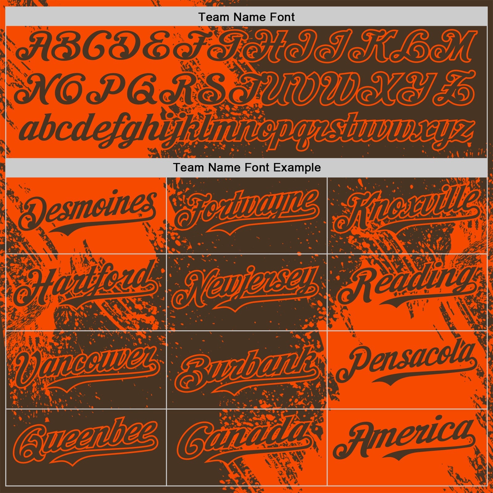 Custom Brown-Orange Abstract Brush Stroke Authentic Baseball Jersey view 4