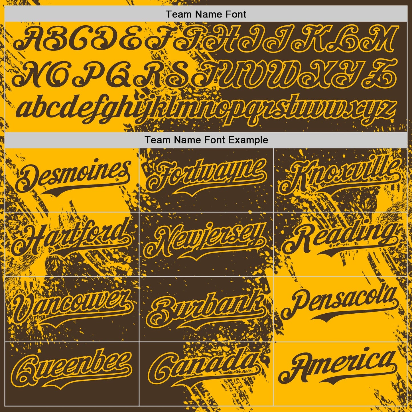 Custom Brown-Gold Abstract Brush Stroke Authentic Baseball Jersey view 4