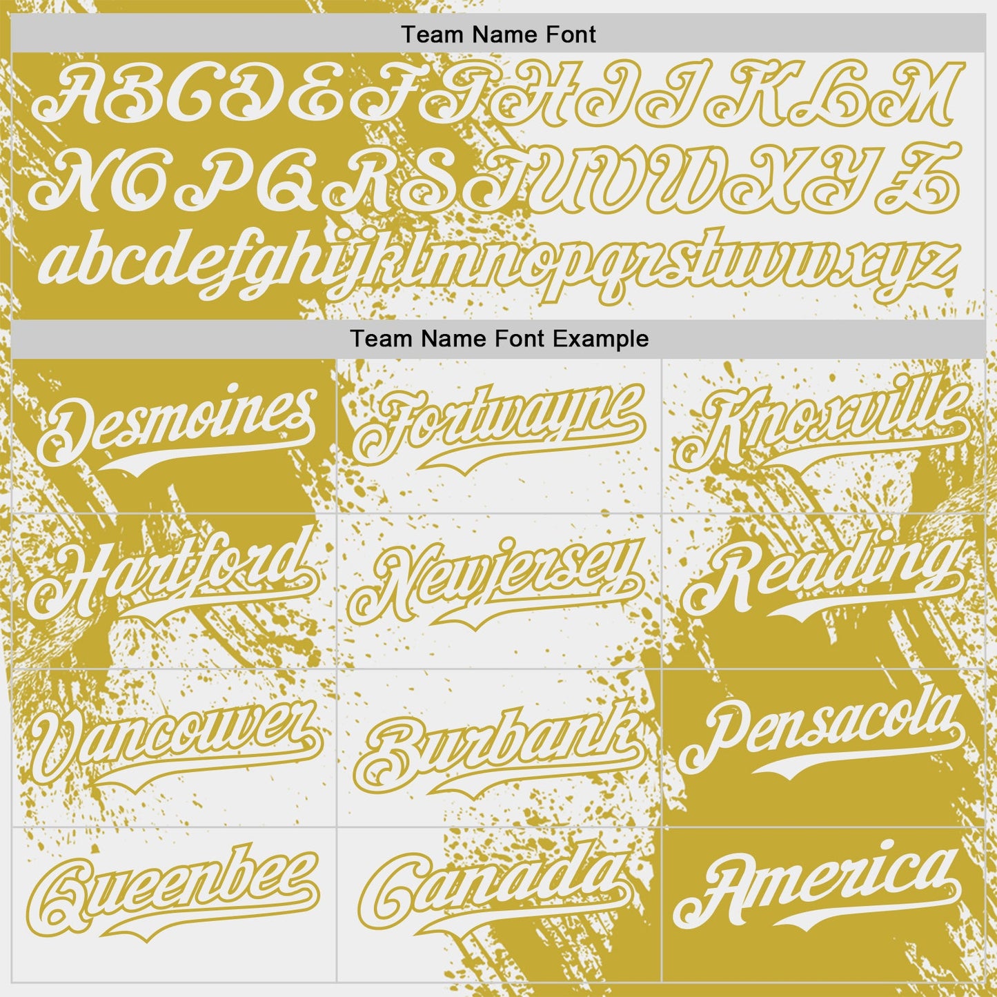 Custom White-Old Gold Abstract Brush Stroke Authentic Baseball Jersey view 4