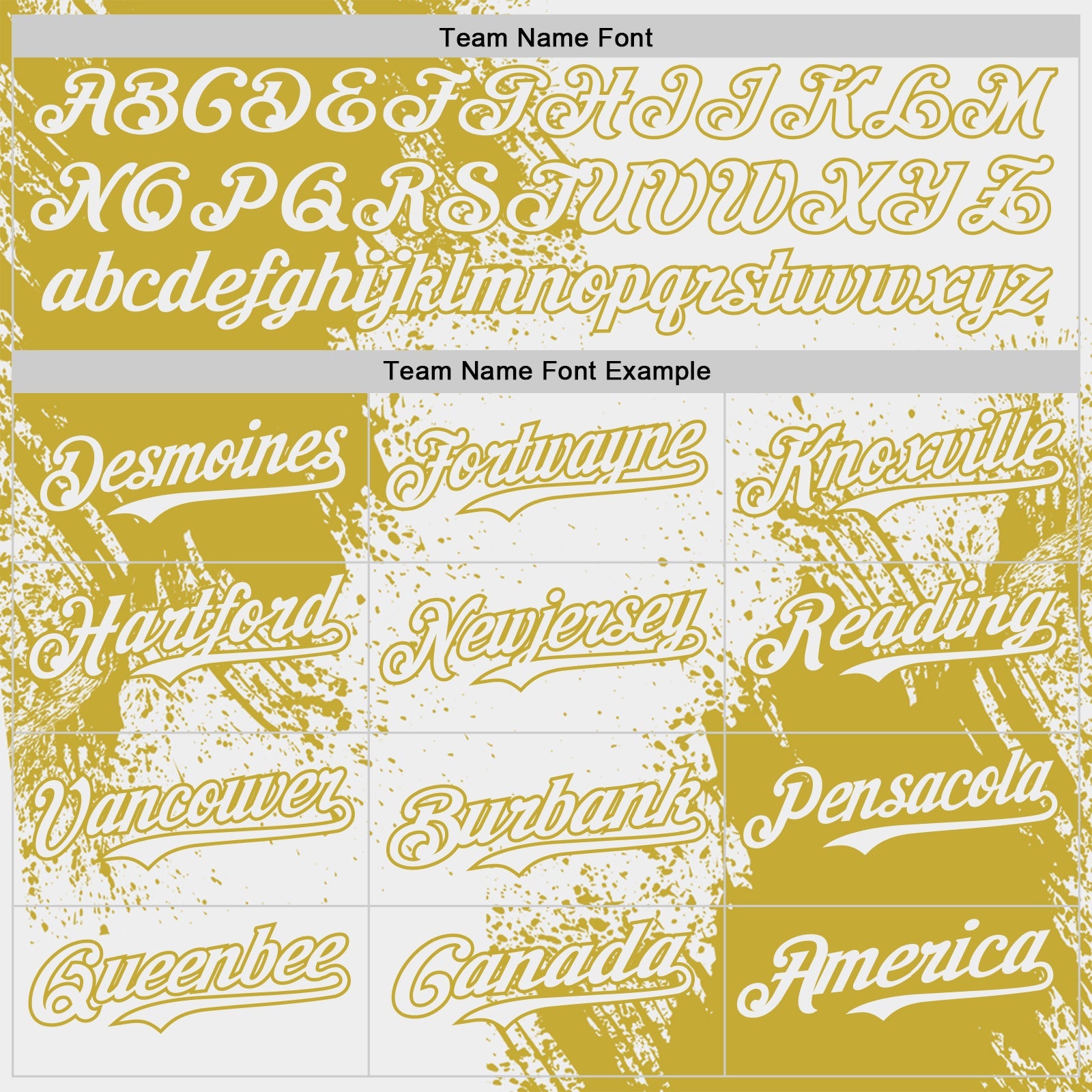 Custom White-Old Gold Abstract Brush Stroke Authentic Baseball Jersey view 4