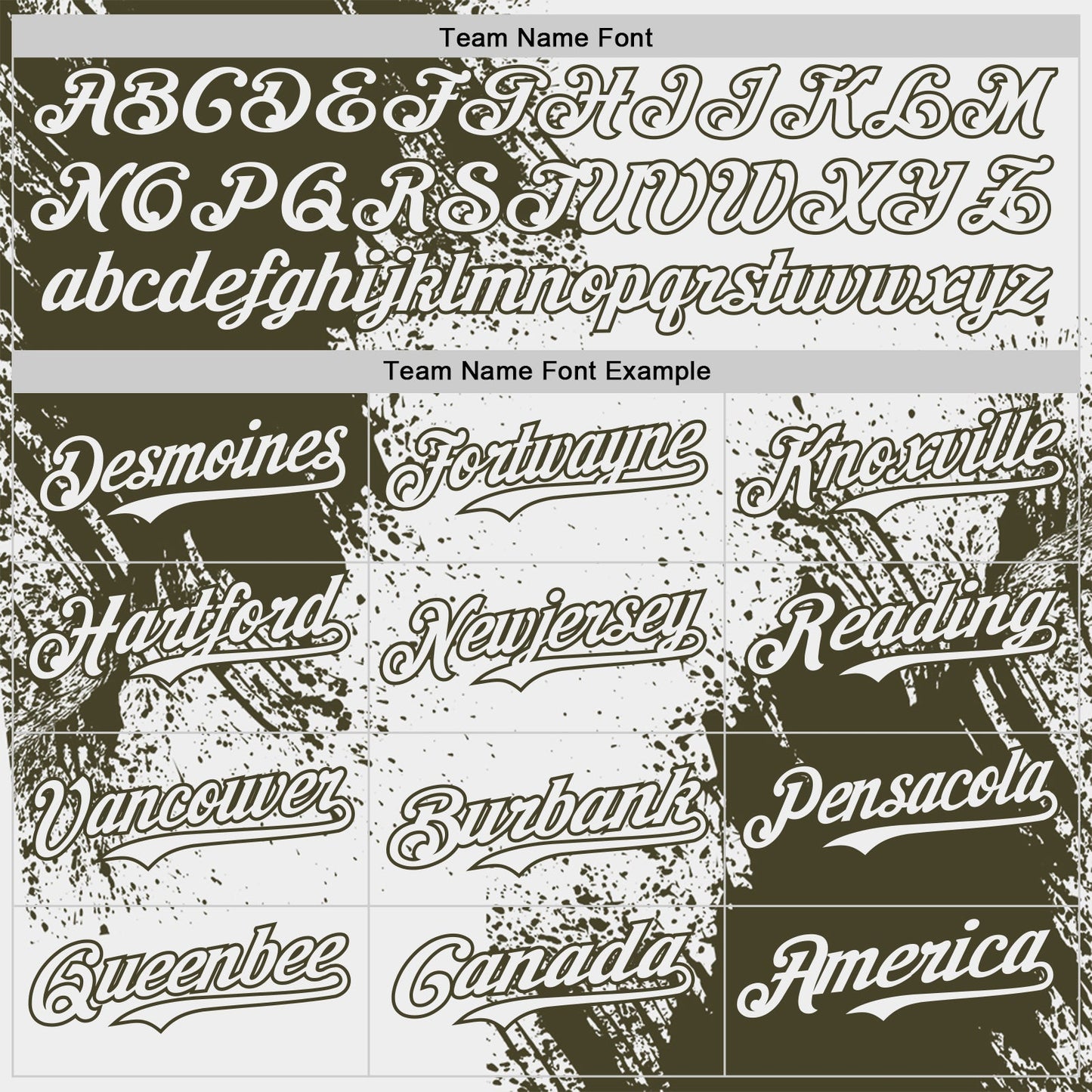 Custom White-Olive Abstract Brush Stroke Authentic Baseball Jersey view 4