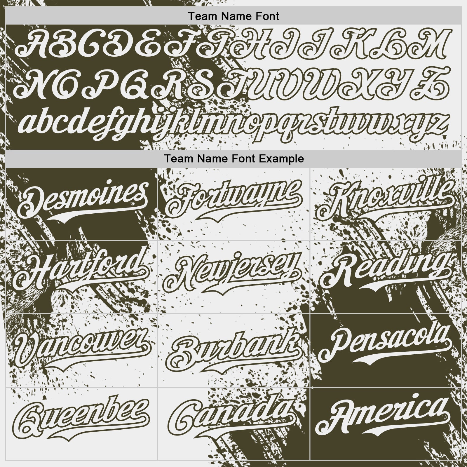 Custom White-Olive Abstract Brush Stroke Authentic Baseball Jersey view 4