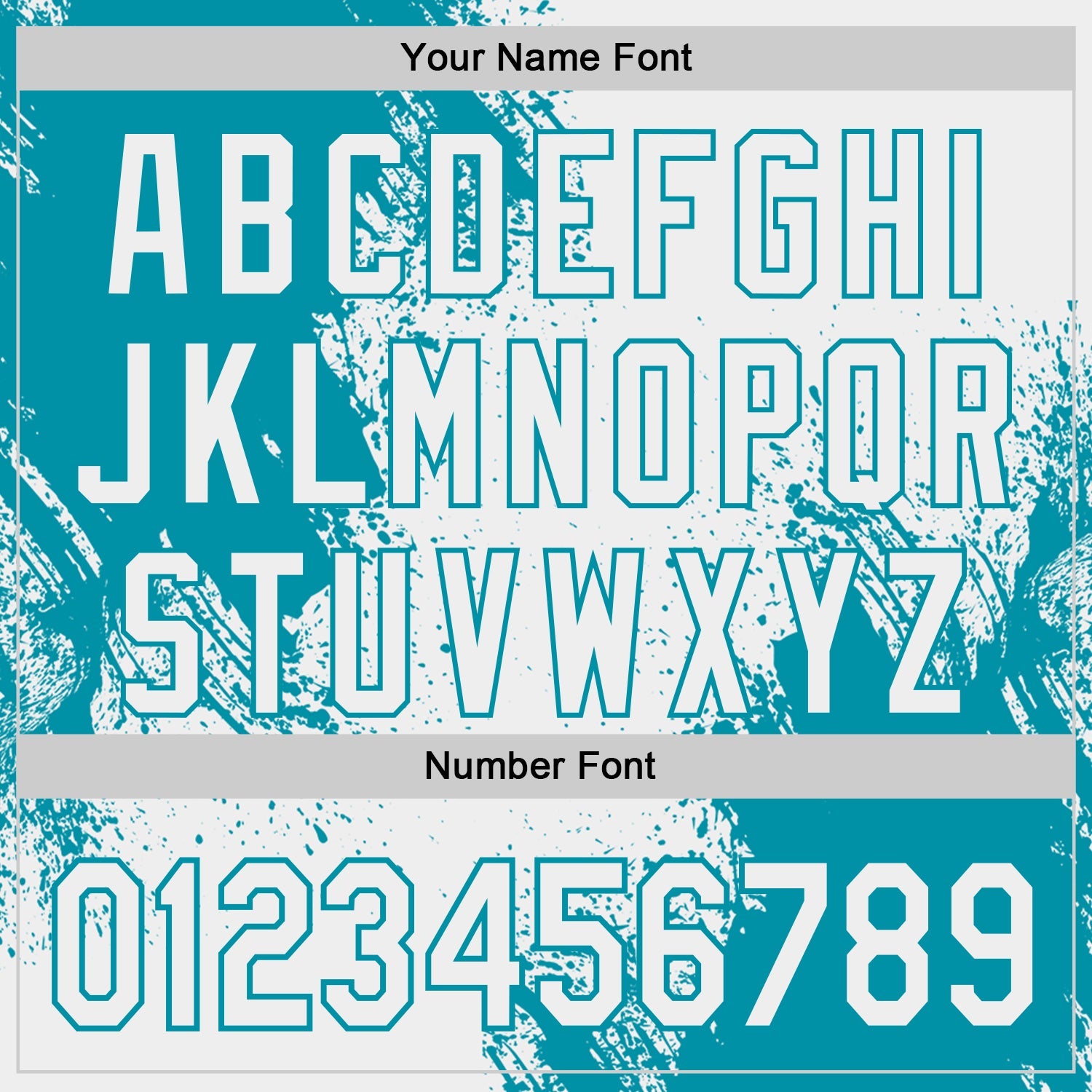 Custom White-Teal Abstract Brush Stroke Authentic Baseball Jersey view 5