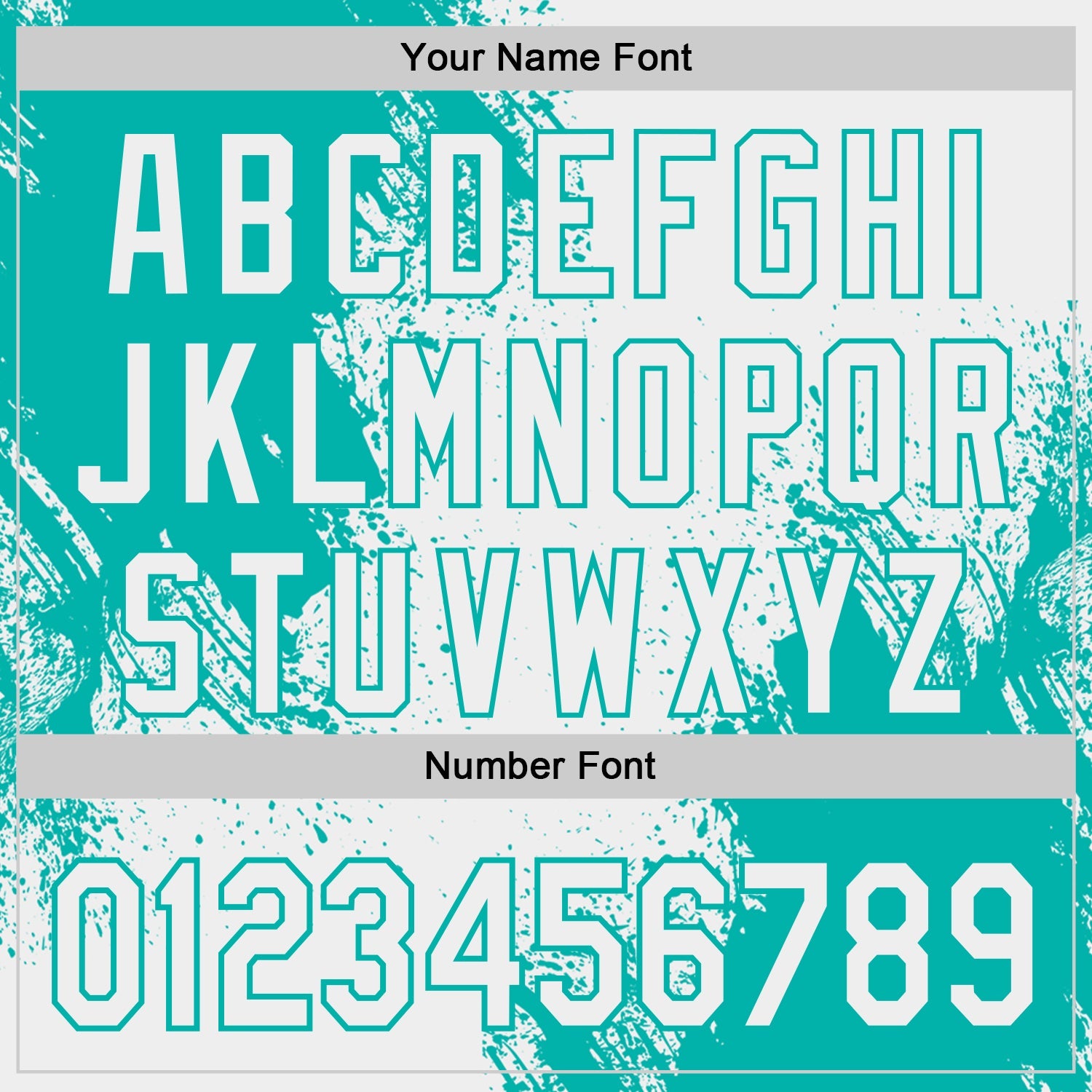 Custom White-Aqua Abstract Brush Stroke Authentic Baseball Jersey view 5