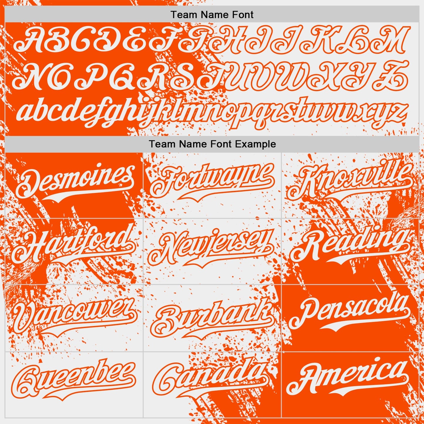 Custom White-Orange Abstract Brush Stroke Authentic Baseball Jersey view 4