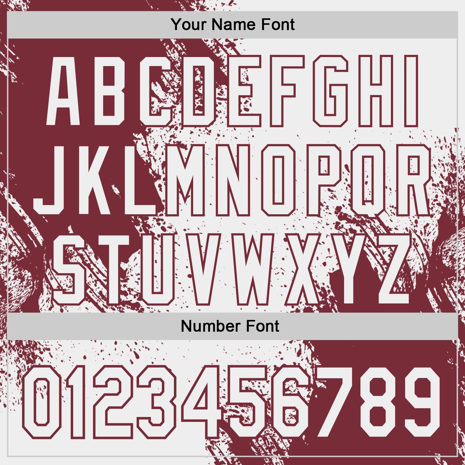 Custom White-Burgundy Abstract Brush Stroke Authentic Baseball Jersey view 5