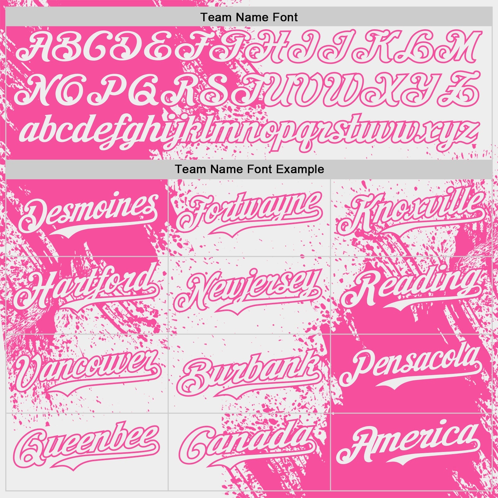 Custom White-Pink Abstract Brush Stroke Authentic Baseball Jersey view 4