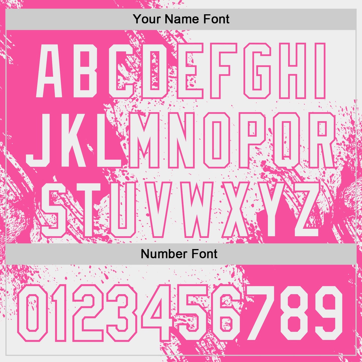 Custom White-Pink Abstract Brush Stroke Authentic Baseball Jersey view 5