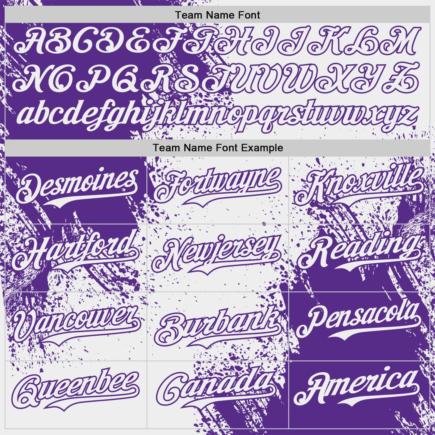 Custom White-Purple Abstract Brush Stroke Authentic Baseball Jersey view 4