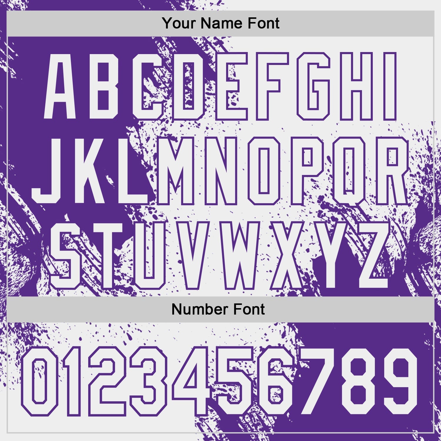 Custom White-Purple Abstract Brush Stroke Authentic Baseball Jersey view 5