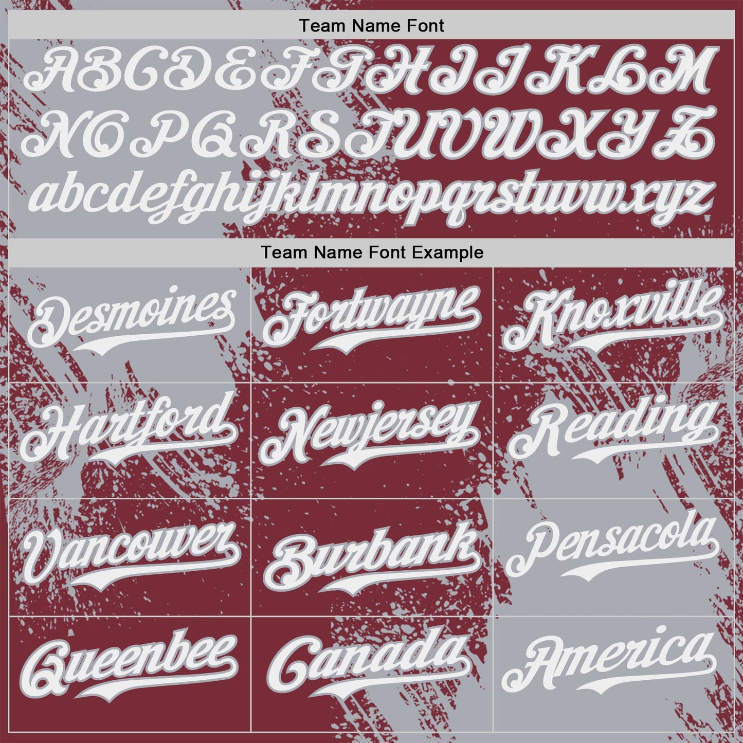 Custom Burgundy White-Gray Abstract Brush Stroke Authentic Baseball Jersey view 4
