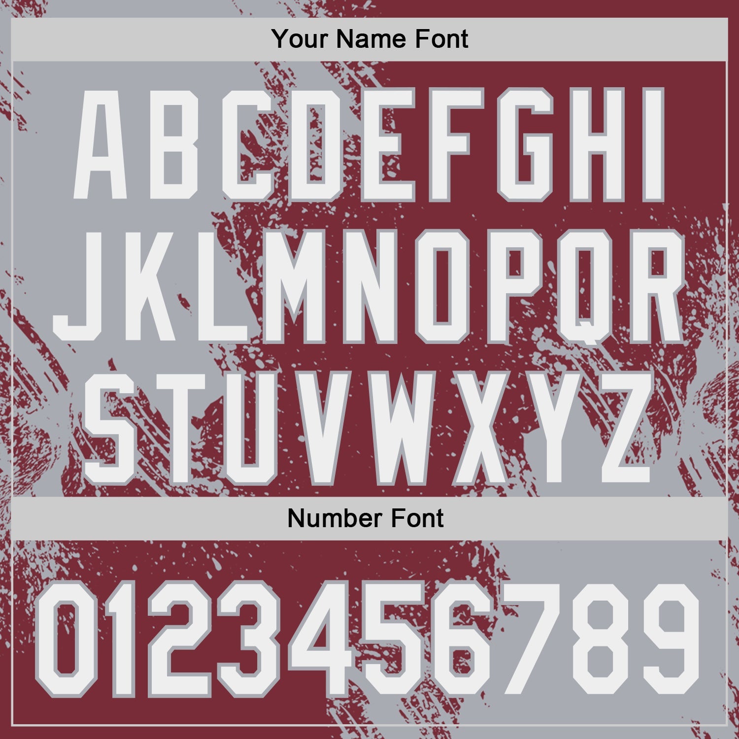 Custom Burgundy White-Gray Abstract Brush Stroke Authentic Baseball Jersey view 5