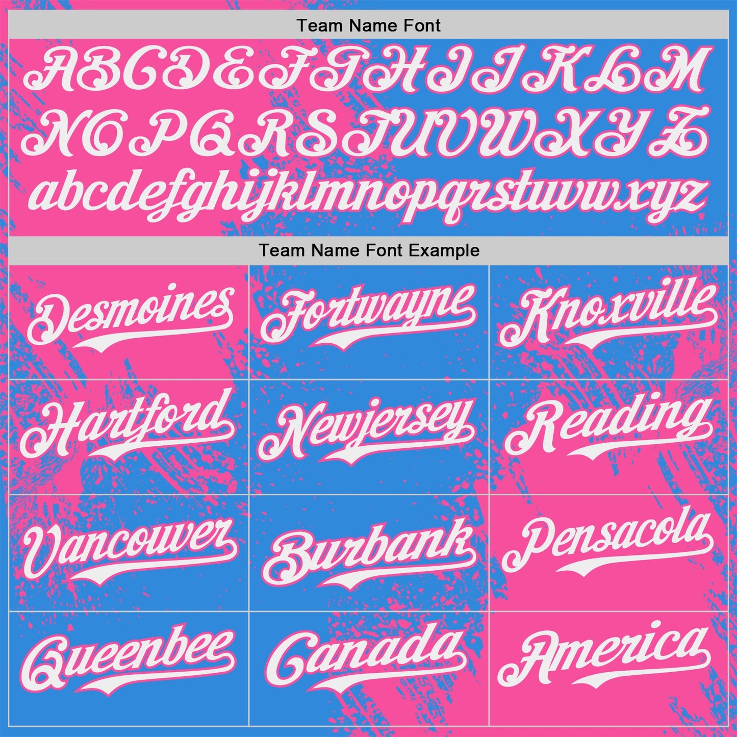 Custom Electric Blue White-Pink Abstract Brush Stroke Authentic Baseball Jersey view 4