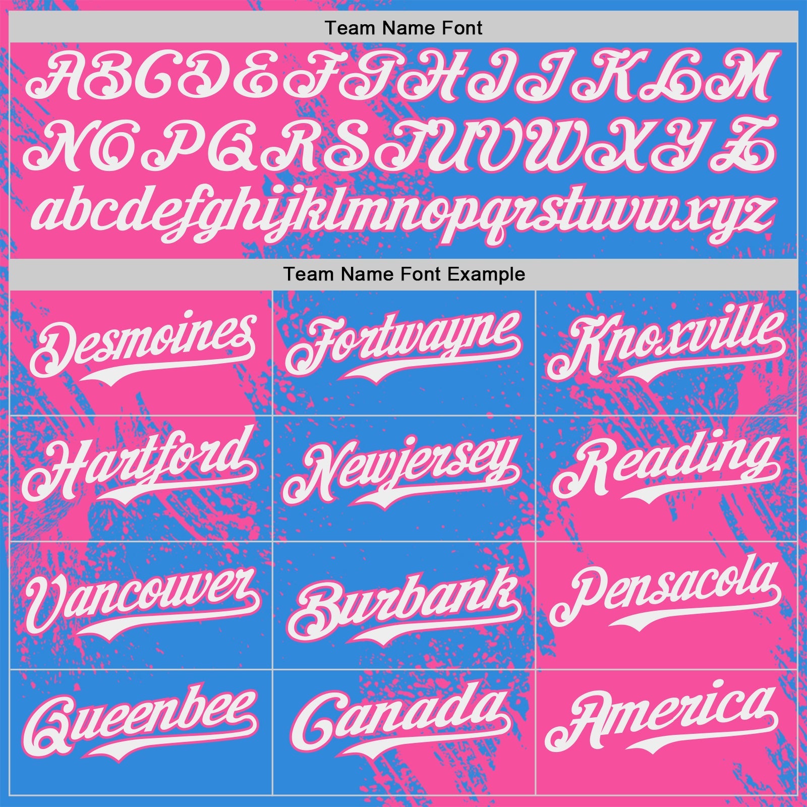Custom Electric Blue White-Pink Abstract Brush Stroke Authentic Baseball Jersey view 4