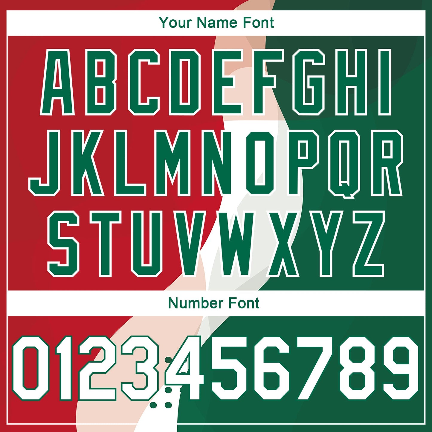 Custom Red White-Kelly Green 3D Mexico Authentic Basketball Jersey view 4