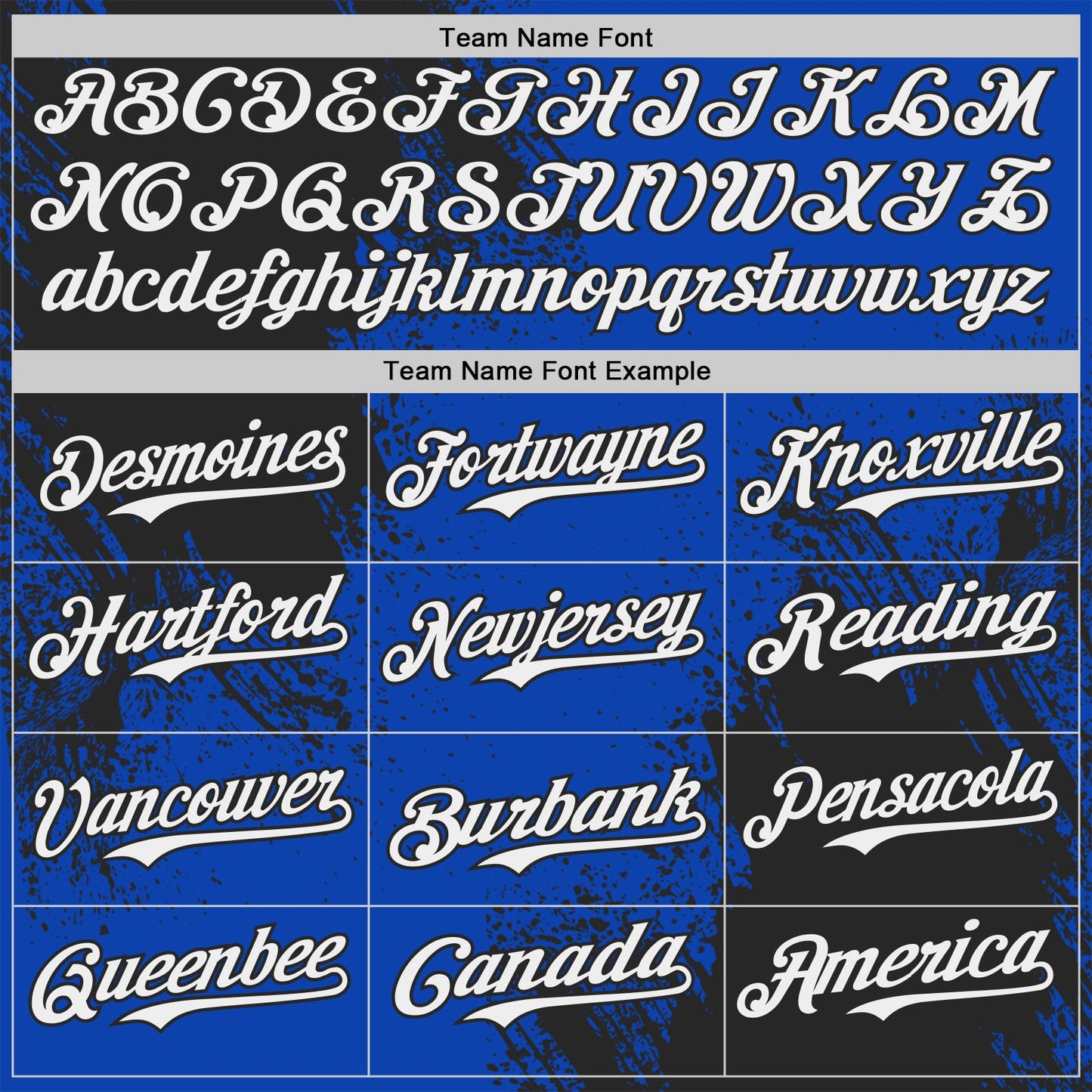 Custom Thunder Blue White-Black Abstract Brush Stroke Authentic Baseball Jersey view 4