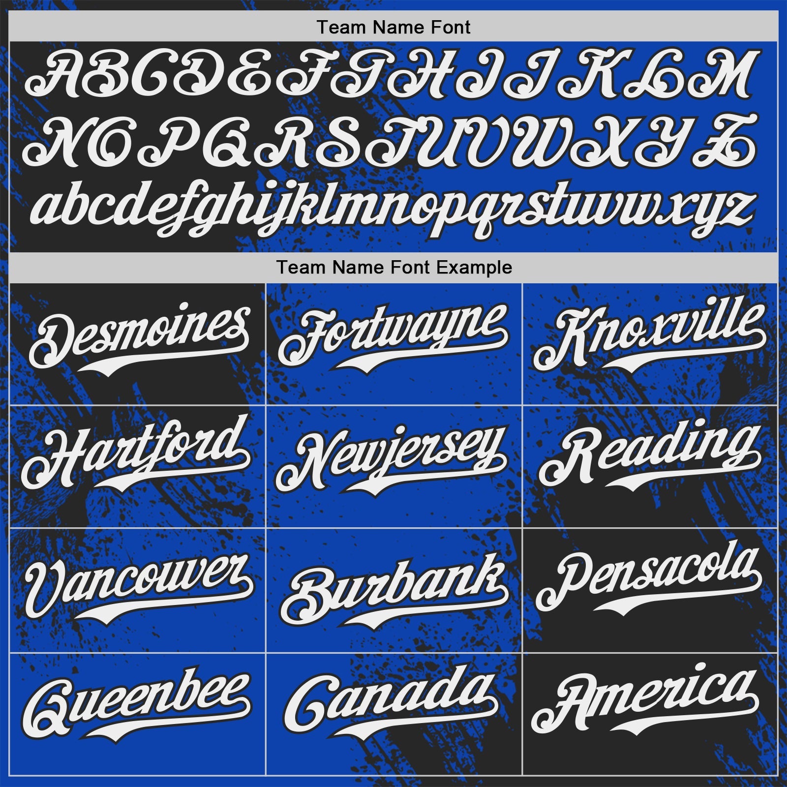 Custom Thunder Blue White-Black Abstract Brush Stroke Authentic Baseball Jersey view 4