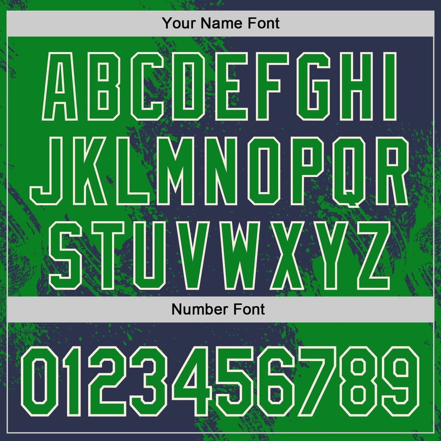 Custom Navy Grass Green-Cream Abstract Brush Stroke Authentic Baseball Jersey view 5
