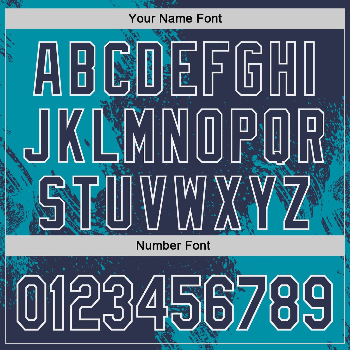 Custom Navy Teal-White Abstract Brush Stroke Authentic Baseball Jersey view 5