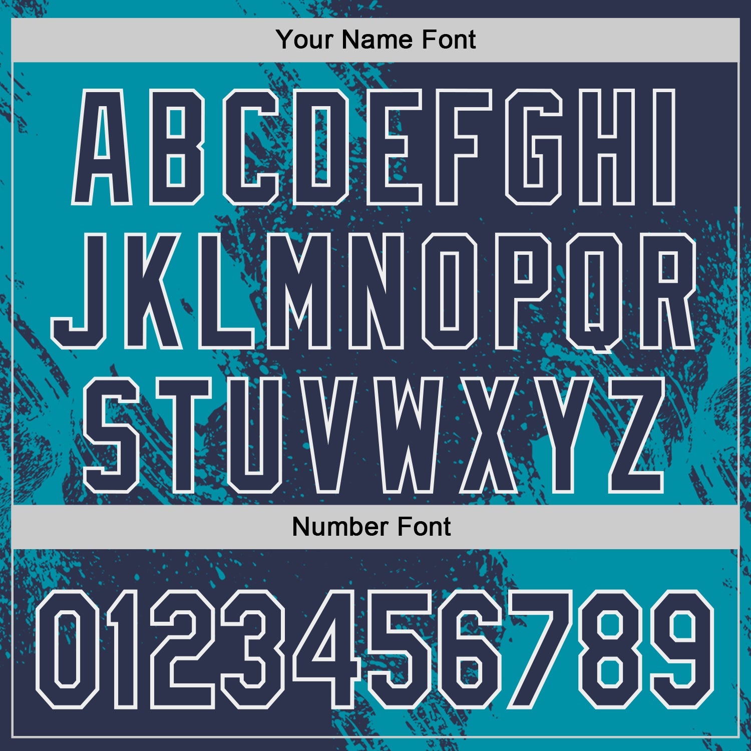 Custom Navy Teal-White Abstract Brush Stroke Authentic Baseball Jersey view 5